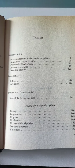 Poema del Cante Jondo. Romancero gitano.