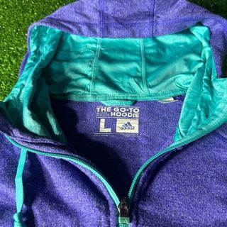 Chaqueta Adidas Morada y Turquesa