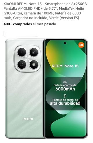 Xiaomi Redmi Note 15 256GB Verde