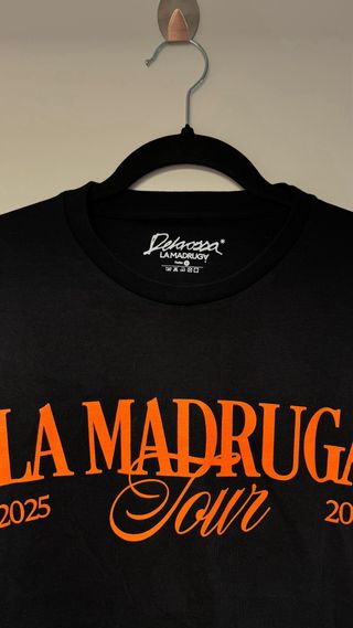 Camiseta Delaossa La Madrugá Tour 2025 Negra