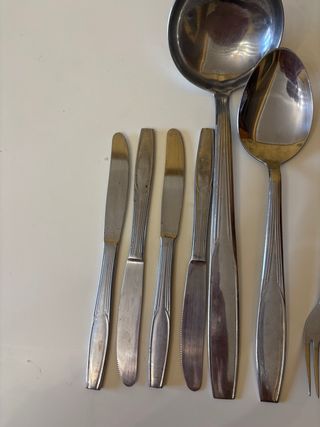 Set Cubiertos Mesa Metal 17 piezas