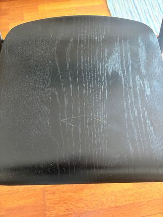 Banqueta alta plegable negra