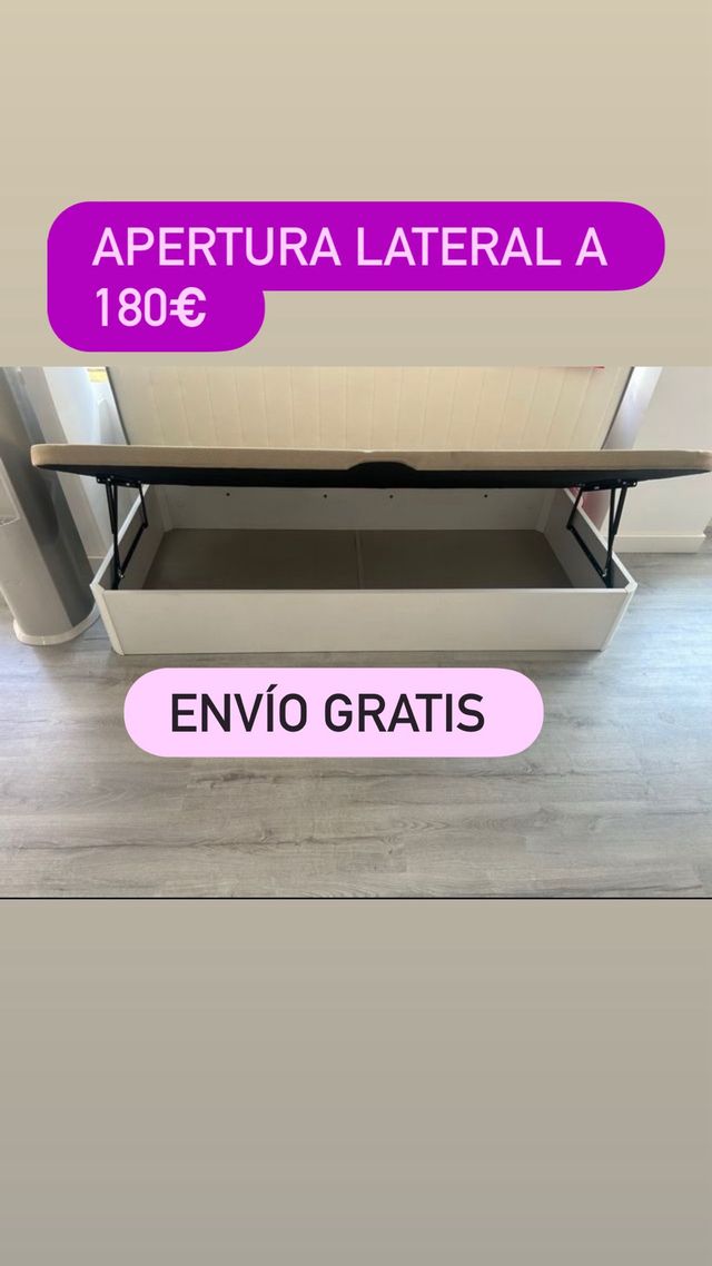 Canapé abatible apertura lateral