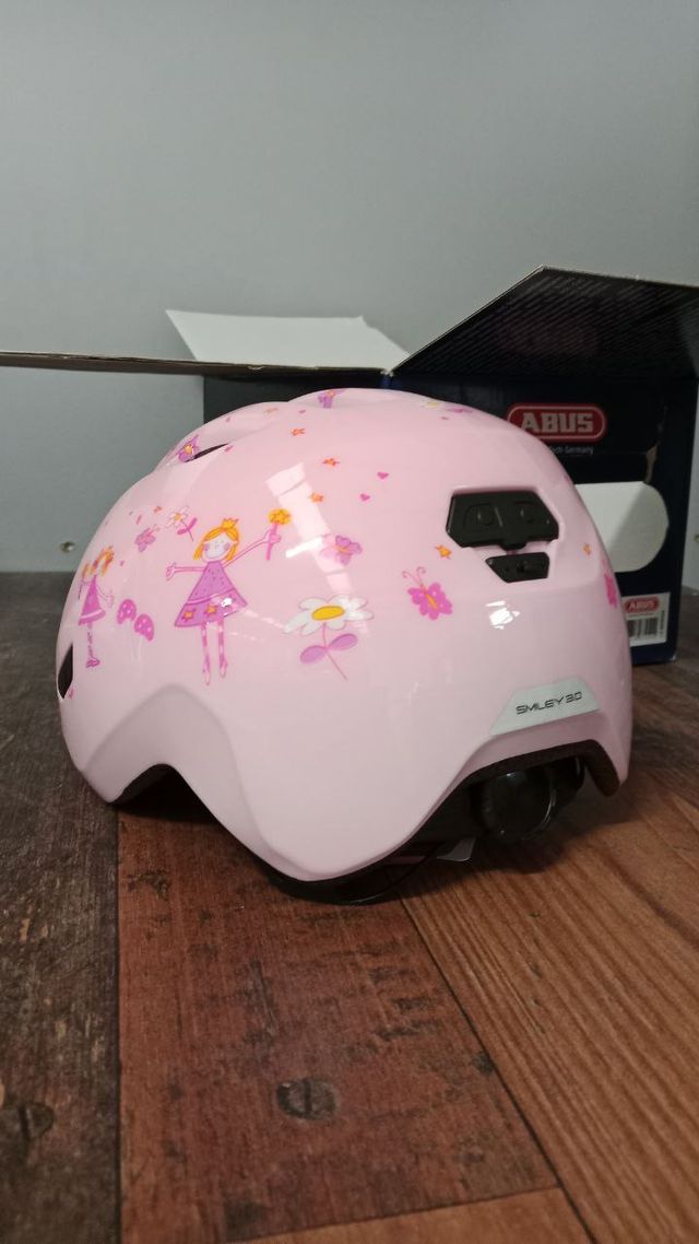 Capacete Infantil ABUS Smiley 3.0 Tamanho M Rosa
