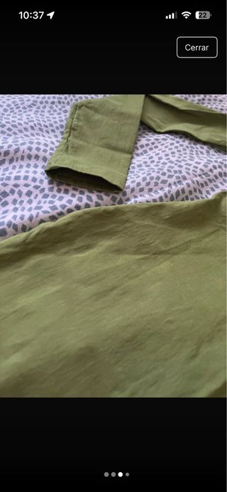 Vestido Pull&Bear verde con aberturas