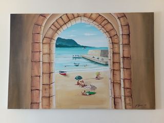Quadro Autore Cefalù 120x80cm