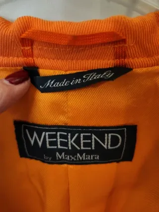 Blazer arancione Weekend Max Mara taglia 42