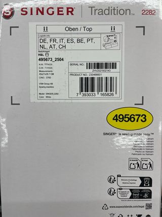 Máquina de coser Singer Tradition 2282