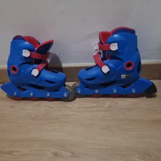 Patines ajustables niño azul/rojo