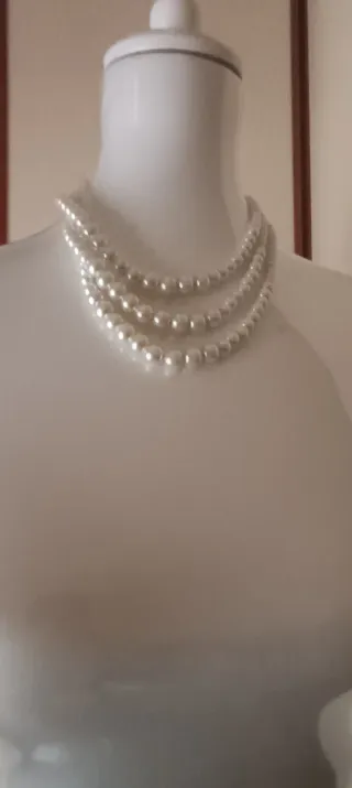 Collana Twin Seta perle a tre fili