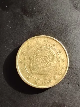 Moneda 50 céntimos Rey Alberto II 1999