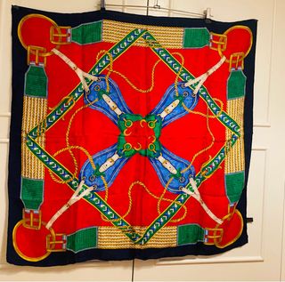 Foulard seta 100% Made in Italy 85x80 Vintage 1980