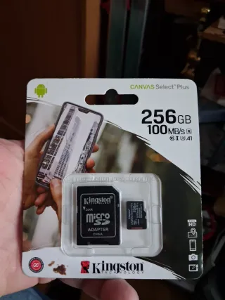 Micro SD Kingston 256GB Canvas Select Plus