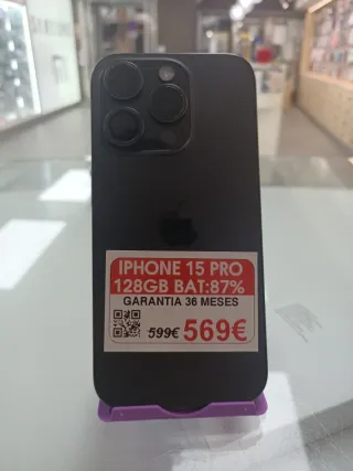 iPhone 15 Pro 128GB Negro