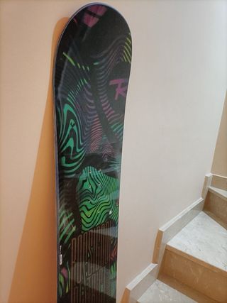 Tabla de Snowboard con Fijaciones