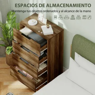 Cómoda para Dormitorio 62x35x105 cm