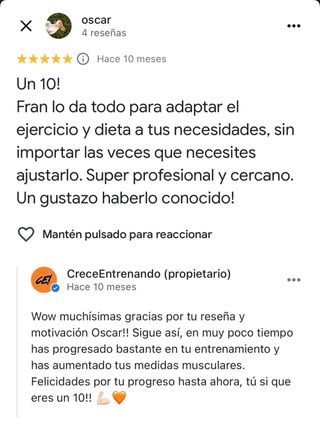 Dietista y entrenador titulado | +6 años exp.