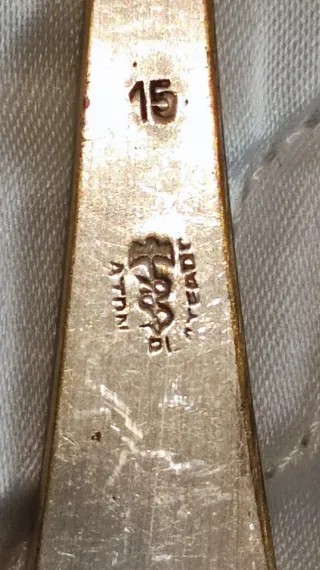 Cubiertos antiguos,bañados en Plata. OrfebreR.Atón