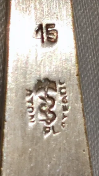 Cubiertos antiguos,bañados en Plata. OrfebreR.Atón