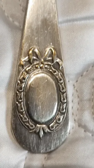 Cubiertos antiguos,bañados en Plata. OrfebreR.Atón