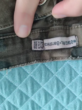 Vaqueros mujer estampado militar talla 38