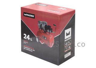 Compresor Aire Silencioso 24 L - 0,75 Hp - 09368 - Mader