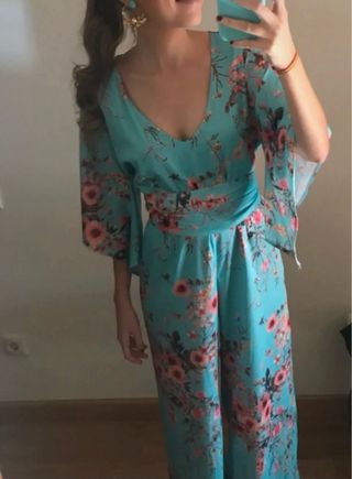 Mono largo estampado floral