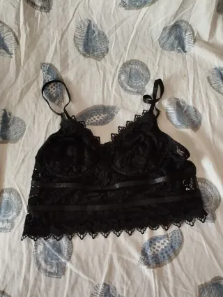 Top lenceria negro encaje