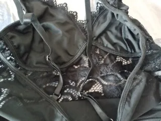 Top lenceria negro encaje