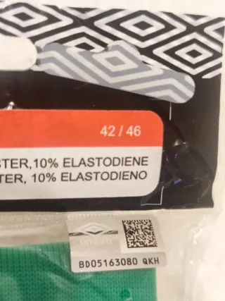 Calcetas de fútbol Umbro verdes talla 42-46