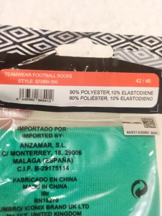 Calcetas de fútbol Umbro verdes talla 42-46