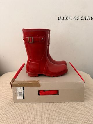 Botas de agua Hunter Original Short Mujer Rojas