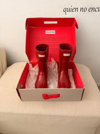 Botas de agua Hunter Original Short Mujer Rojas