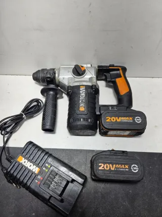 Taladro Percutor Worx 20V con Baterías y Cargador