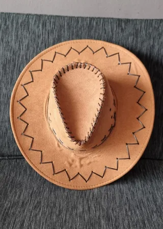 Sombrero Tejano Artesanal Piel Natural