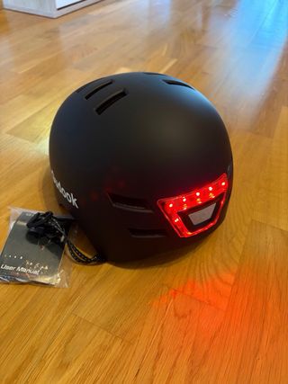 Casco de bici negro Gudook
