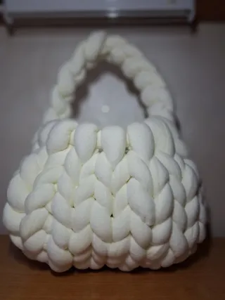 Borsa uncinetto modello Marshmallows