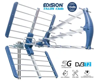Antena TDT EDISION TALOS 13db UHF 21-48