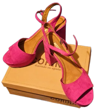 Zapatos de fiesta tacón 10cm plataforma 3cm