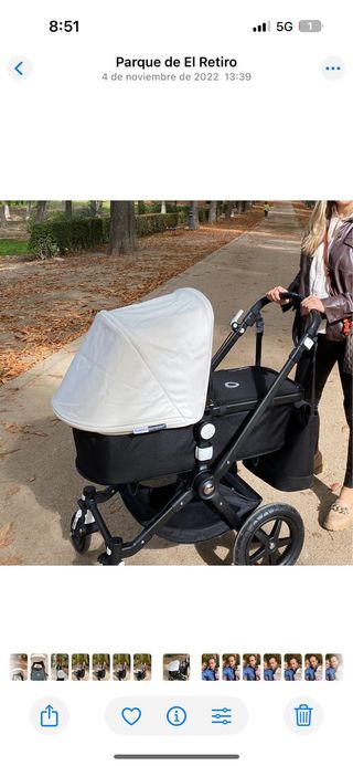 Carrito Bugaboo Cameleon con todos los acesorios