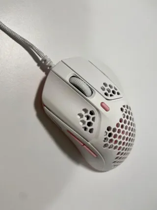 Ratón HyperX Pulsefire Haste Blanco/Rosa