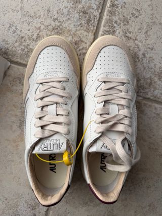 Autry Donna Sneakers Beige Bianco