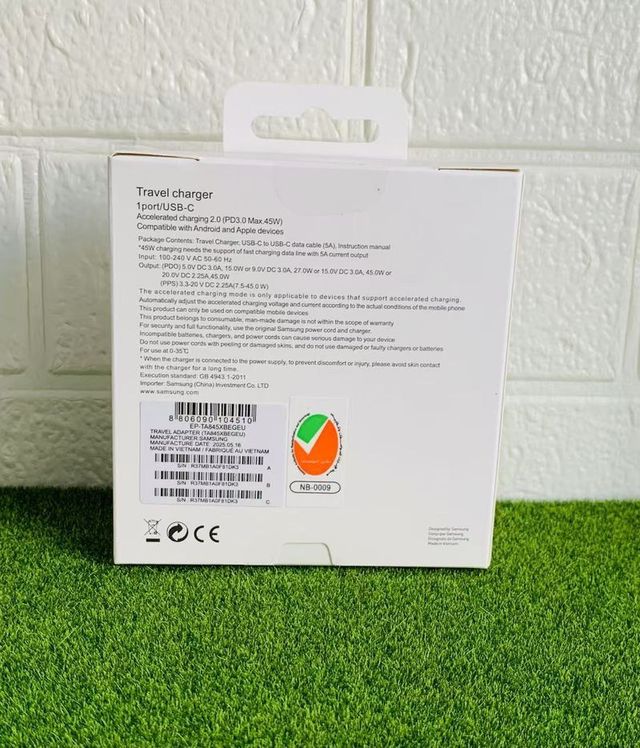 Cargador Samsung 45w Original Cable +Adaptador