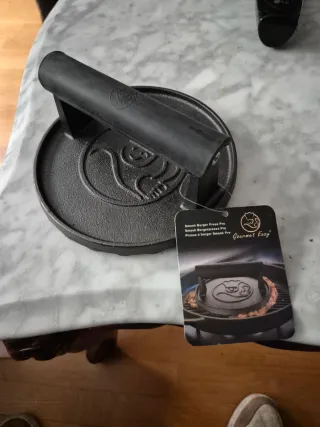 Prensa Hamburguesas Hierro Fundido Gourmet Easy