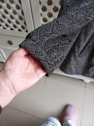 Chaquetón acolchado estampado