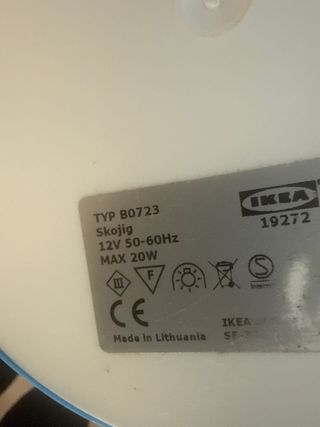 Lámpara infantil nube azul