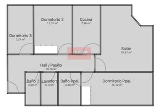 Piso en venta en Barrocanes en Ourense