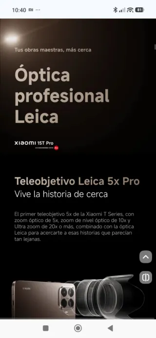 Xiaomi 15T Pro 256GB Gold