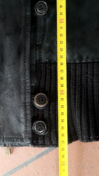 Giacca Armani Jeans Pelle Nera