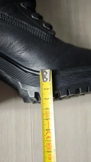 Botines Zara Tacón Cordones Talla 36